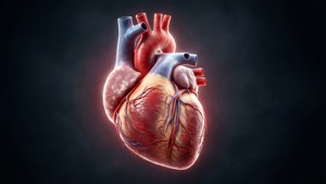 Anatomical Glowing Heart