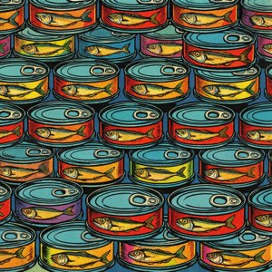 Anchovy Can Pop Art