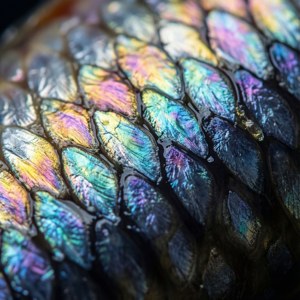 Anchovy Scales Macro