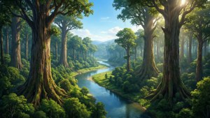 Ancient Forest Aerial View