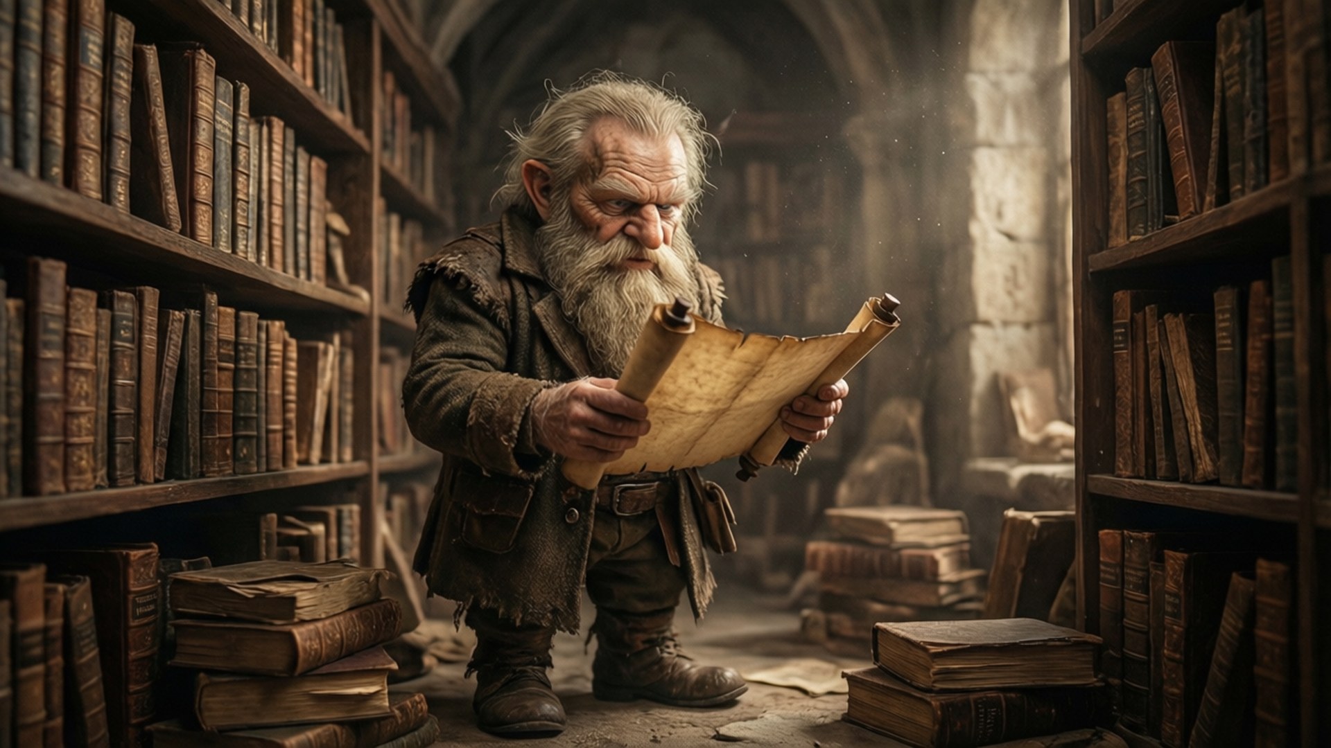 Ancient Library by Wallpapers.art Studio