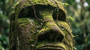 Ancient Mossy Moai