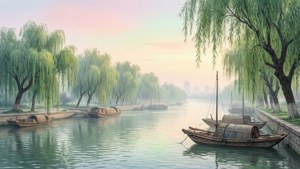 Ancient Riverbank Misty Morning