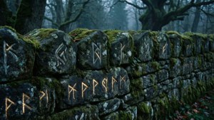 Ancient Stone Wall Barrier