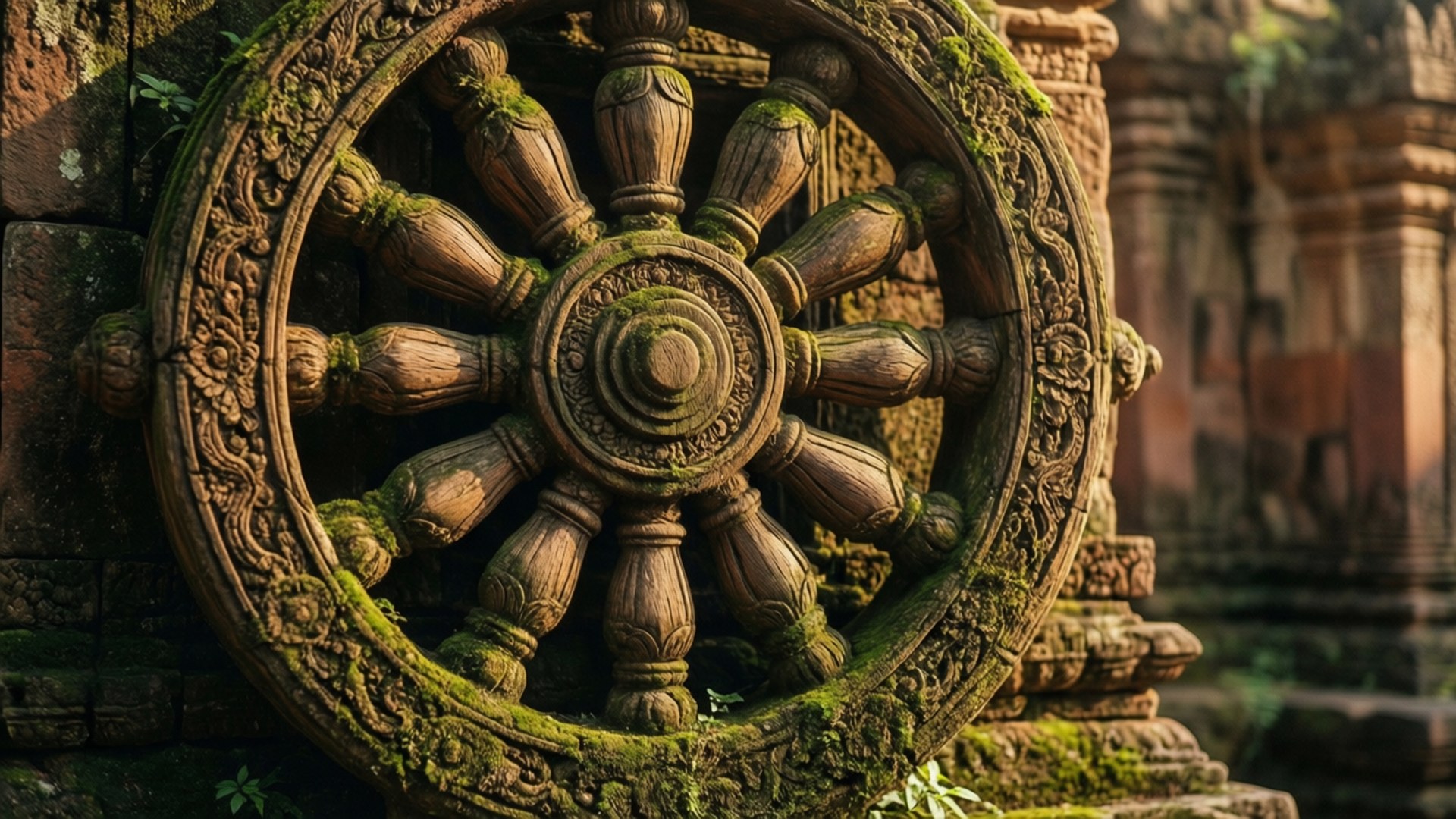 Ancient Temple Carving by Wallpapers.art Studio