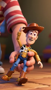 Andy Holding Woody