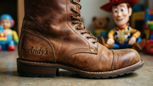 Andy's Name on Boot