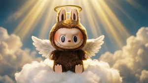 Angel Labubu Peace