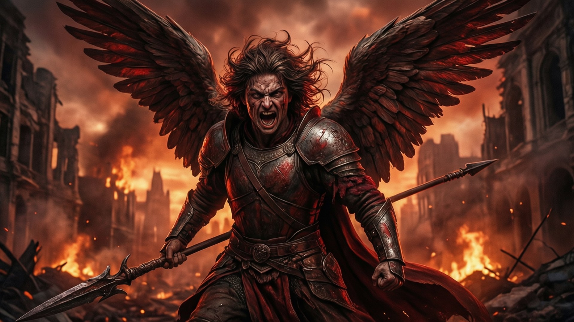 Angel of Wrath by Wallpapers.art Studio