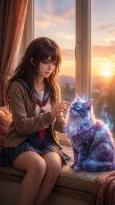 Angela and Her Pet