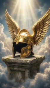 Angelic Gold Helmet