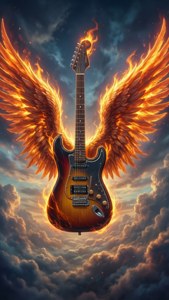 Angelic Guitar Wings