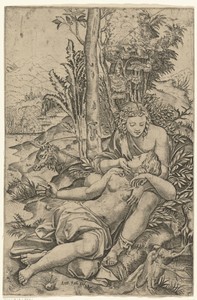 Angelica en Medoro als geliefden