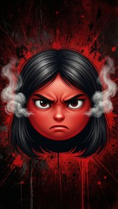 Angry Emoji Grunge