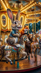 Animal Carousel Night Fair