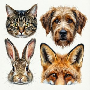 Animal Ears Collage