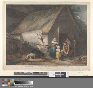 Animals [a pair]: 1. Morning or the Higlers preparing for Market