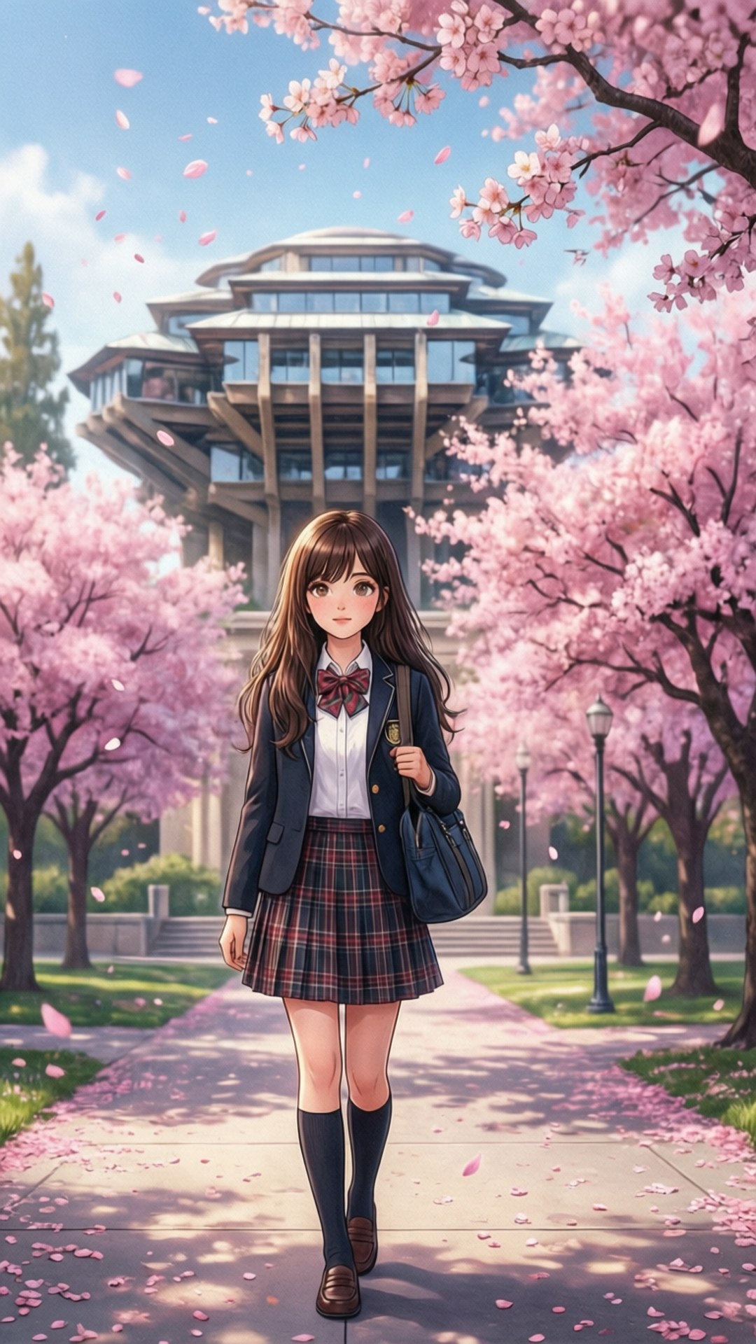 Anime Campus Walk by Wallpapers.art Studio
