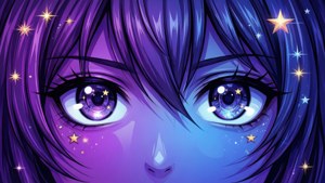 Anime Eyes Abstract