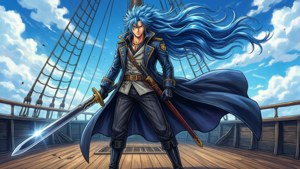 Anime Flying Ship Captain