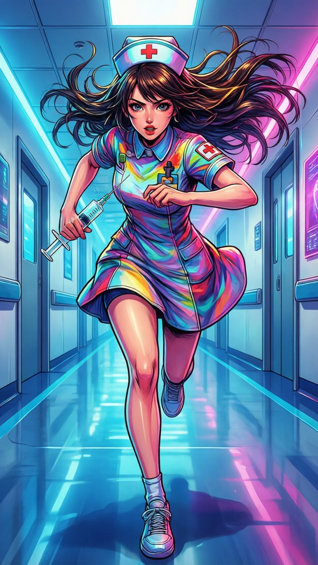 Anime Nurse Dash by Wallpapers.art Studio
