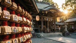 Anime Shrine Sunset