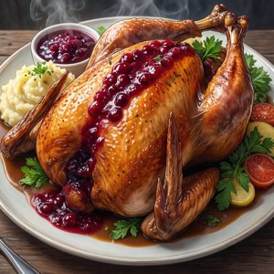 Anime Thanksgiving Plate