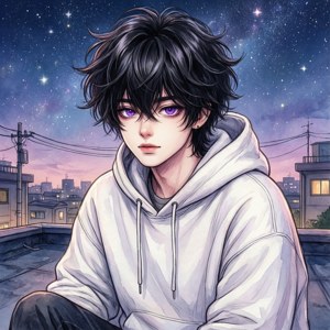 Anime Wonwoo Stargazing
