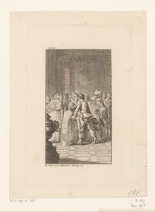 Anna van Oostenrijk omhelst Antoine III van Gramont