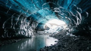Antarctic Ice Cave Interior