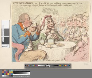 Anti-Sacharrites, - or - John Bull and His Family Leaving off the Use of Sugar