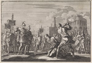 Antigonus op bevel van Antonius onthoofd