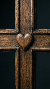 Antique Cross with Heart