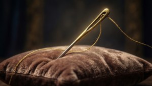 Antique Golden Needle