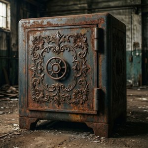 Antique Rustic Safe