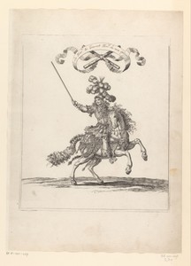 Antoine III de Gramont te paard in Romeins kostuum