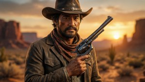Antonio Cowboy Sunset