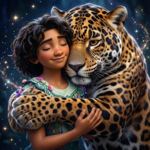 Antonio Embracing Jaguar