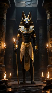 Anubis in the Temple