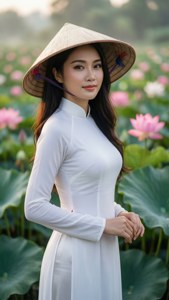 Ao Dai Lotus Pond