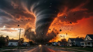 Apocalyptic Wedge at Dusk