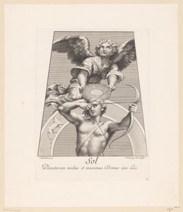 Apollo als Sol met engel