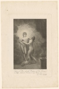 Apollo en Diana in de wolken afkomstig van het wierookvat