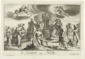 Apollo en Diana straffen Niobe voor haar hoogmoed