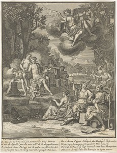 Apollo en zijn muzen op de berg Parnassus