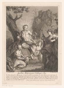 Apollo, Melpomene, Kalliope en Clio