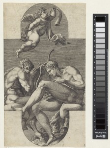 Apollo, Pan en een putto die op een hoorn blaast