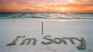 Apology in Sand