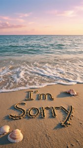 Apology in Sand
