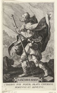 Apostel Jakobus de Meerdere (Jacobus Maior) als pelgrim